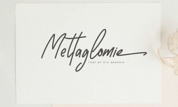 Mettaglomie Font - Featured Image