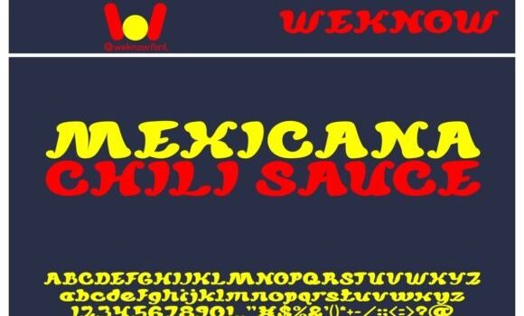 Mexicana Chili Sauce Font - Featured Image