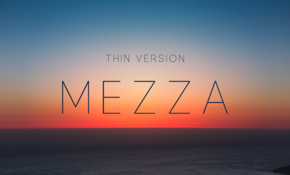 Mezza Thin Font - Featured Image