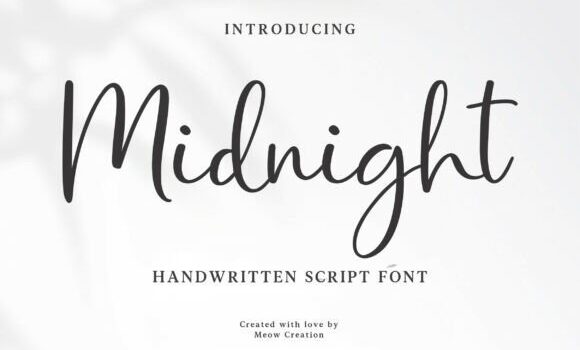 Midnight Script Font - Featured Image