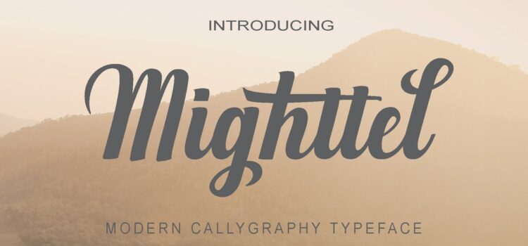 Mighttel Font Fonts Free Download Mighttel Font - Featured Image