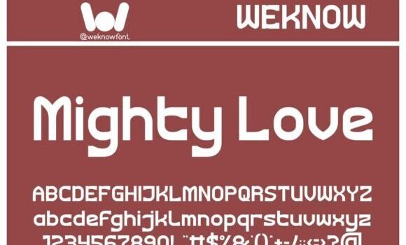 Mighty Love Font Fonts Free Download Mighty Love Font - Featured Image