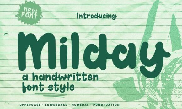 Milday Font - Featured Image