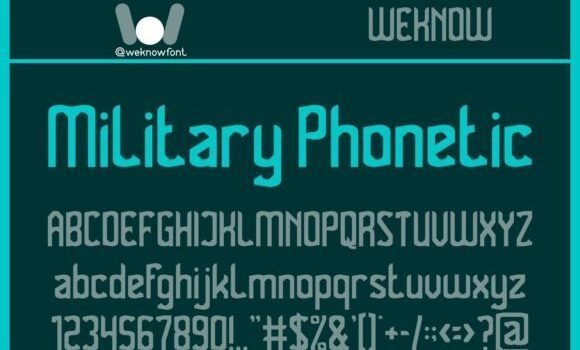 Military Phonetic Font Fonts Free Download Military Phonetic Font - Featured Image