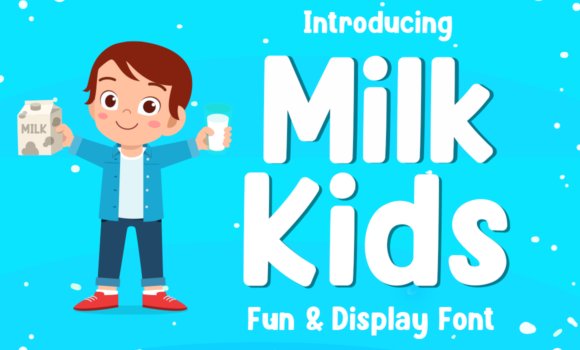 Milk Kids Font - Featured Image