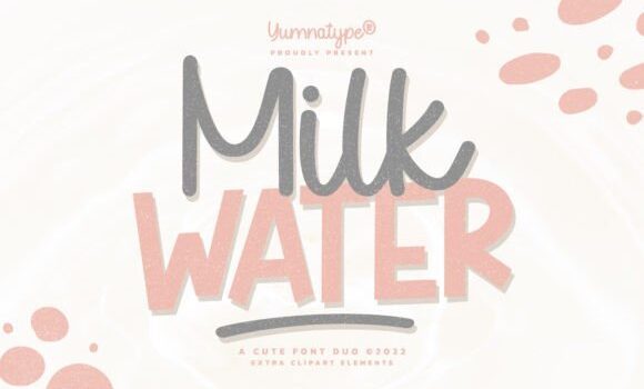 Milk Water Duo Font Fonts Free Download Milk Water Duo Font - Featured Image