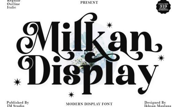 Milkan Display Font - Featured Image