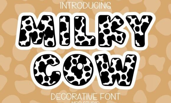 Milky Cow Font Fonts Free Download Milky Cow Font - Featured Image