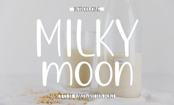 Milky Moon Font Fonts Free Download Milky Moon Font - Featured Image