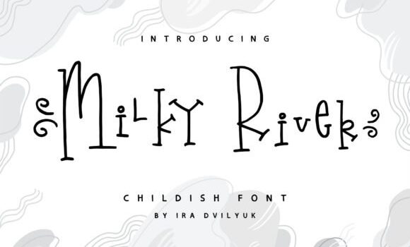 Milky River Font Font - Featured Image