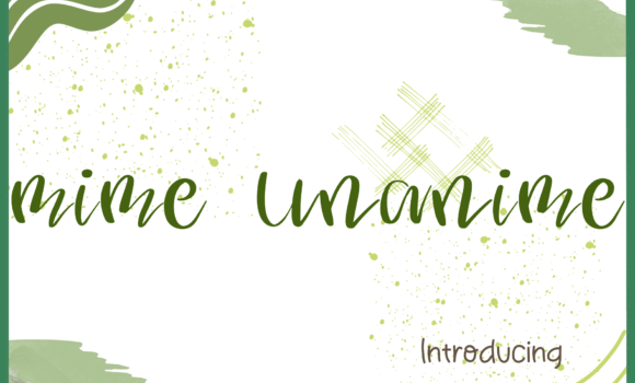 Mime Unanime Font - Featured Image