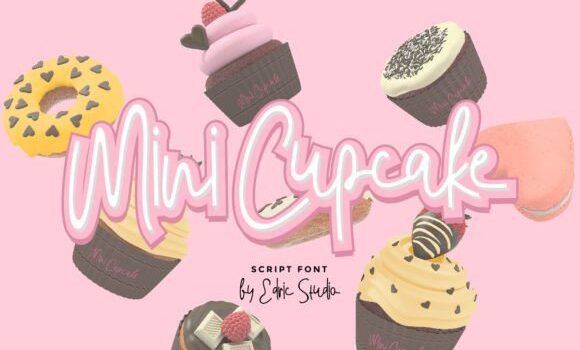Mini Cupcake Font Fonts Free Download Mini Cupcake Font - Featured Image
