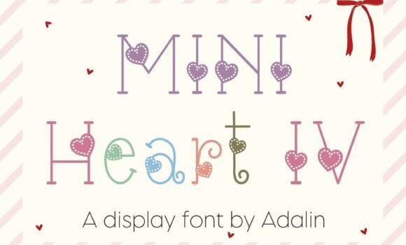 Mini Heart Iv Font Fonts Free Download Mini Heart Iv Font - Featured Image