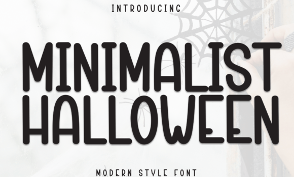 Minimalist Halloween Font - Featured Image