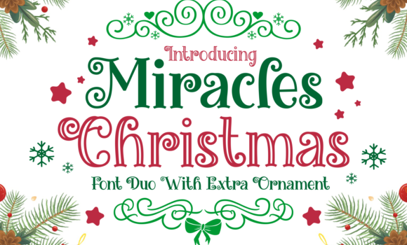 Miracles Christmas Font - Featured Image