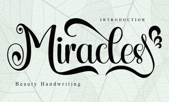 Miracles Font - Featured Image