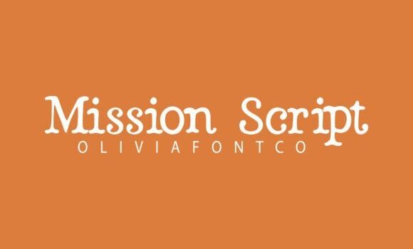 Mission Script Font - Featured Image