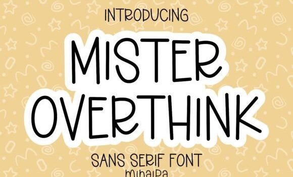 Mister Overthink Font Fonts Free Download Mister Overthink Font - Featured Image