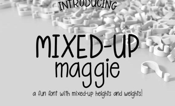Mixed-Up Maggie Font - Featured Image