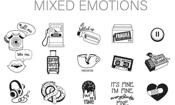 Mixed Emotions Dingbats Font - Featured Image