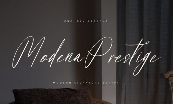 Modena Prestige Font Fonts Free Download Modena Prestige Font - Featured Image