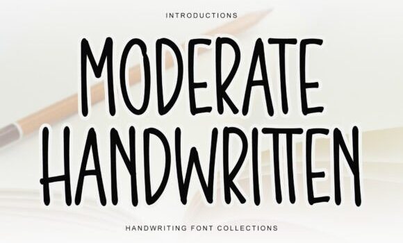 Moderate Handwritten Font - Featured Image