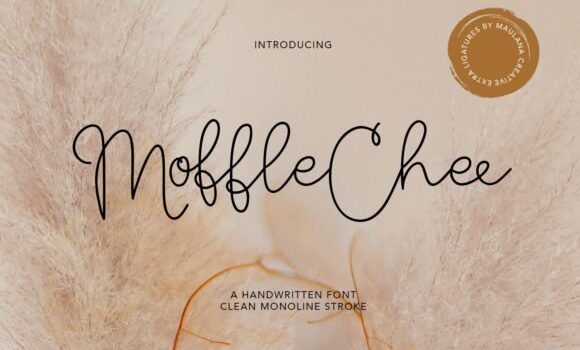 Moffle Chee Handwritten Font - Featured Image
