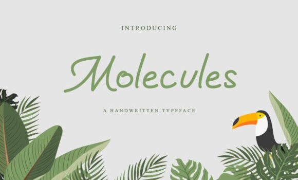 Molecules Font - Featured Image