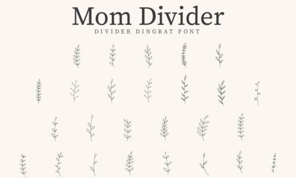 Mom Divider Font Fonts Free Download Mom Divider Font - Featured Image