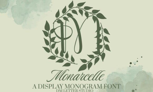 Monarcelle Monogram Font - Featured Image