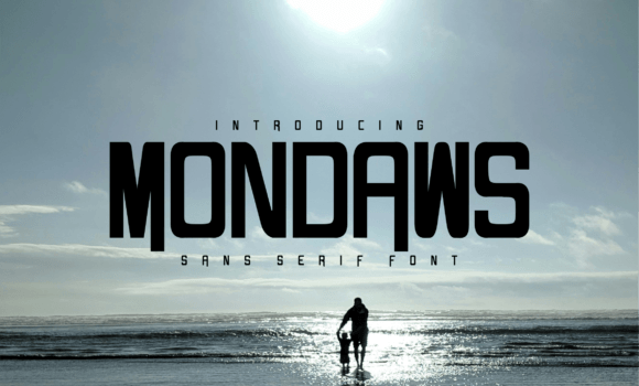 Mondaws Font - Featured Image