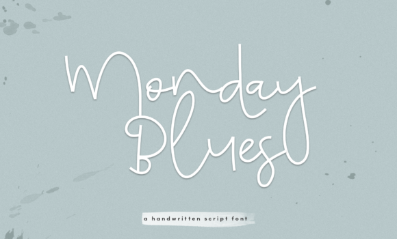 Monday Blues Font - Featured Image
