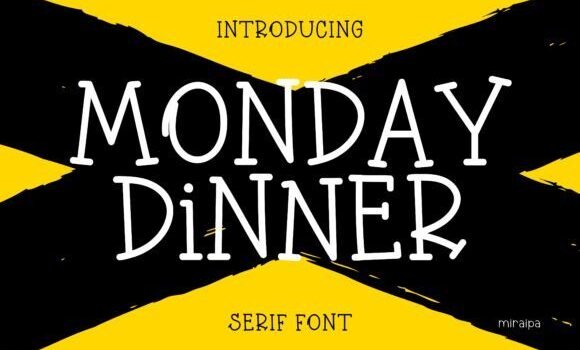 Monday Dinner Font - Featured Image