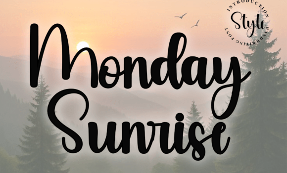 Monday Sunrise Font - Featured Image