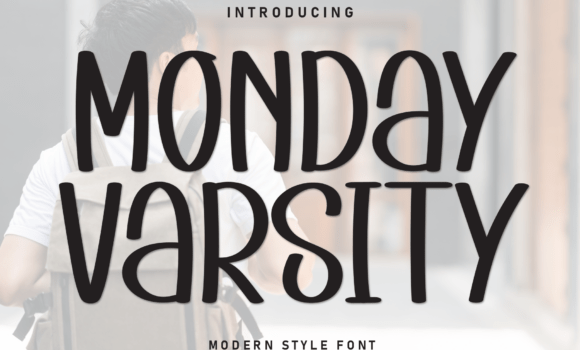 Monday Varsity Font - Featured Image