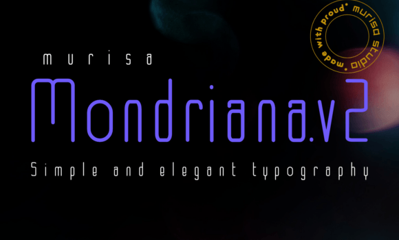Mondriana Font - Featured Image