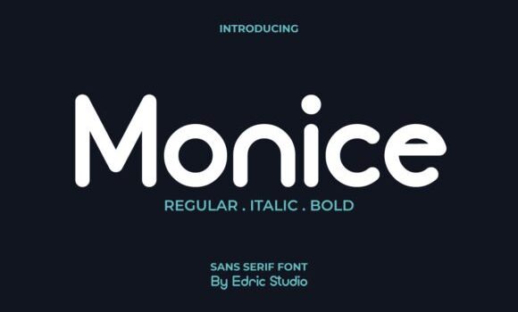 Monice Font Fonts Free Download Monice Font - Featured Image