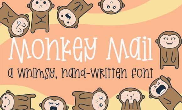 Monkey Mail Font - Featured Image