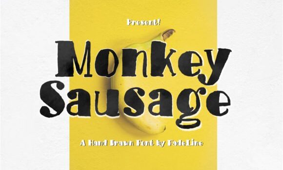 Monkey Sausage Font - Featured Image