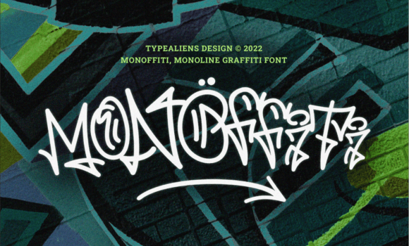 Monoffiti Font - Featured Image