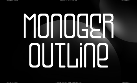 Monoger Outline Font Fonts Free Download Monoger Outline Font - Featured Image