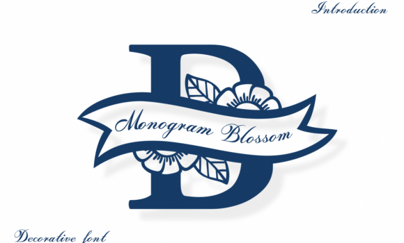 Monogram Blossom Font Fonts Free Download