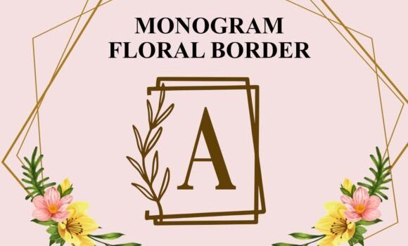 Monogram Floral Border Font - Featured Image