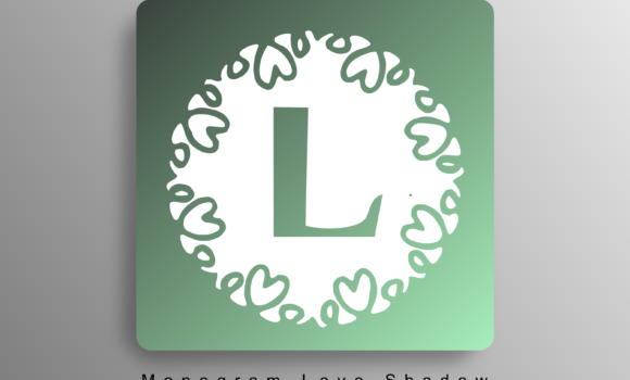 Monogram Love Shadow Font - Featured Image