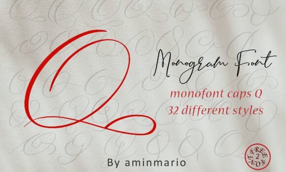 Monogram Q | Monofont Caps Q Font Fonts Free Download Monogram Q | Monofont Caps Q Font - Featured Image