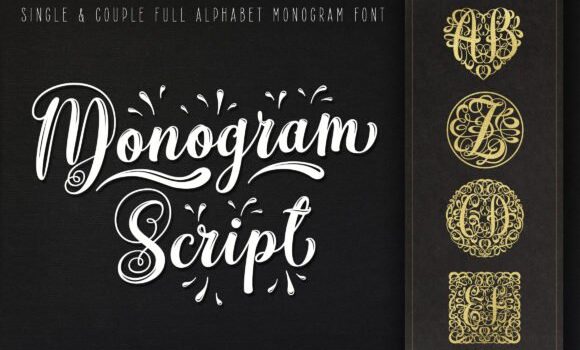 Monogram Script Font - Featured Image