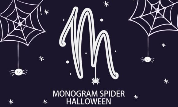 Monogram Spider Halloween Font - Featured Image