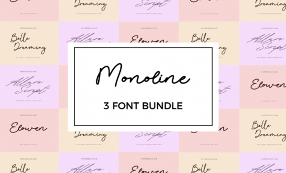 Monoline Bundle Font Fonts Free Download Monoline Bundle Font - Featured Image