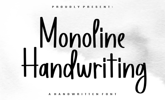Monoline Handwriting Font - Featured Image