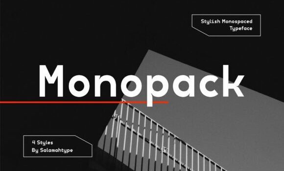 Monopack Regular Font - Featured Image